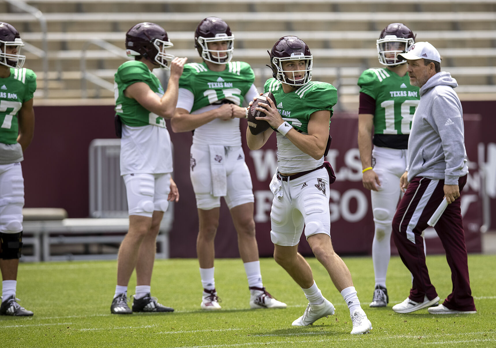 Spring football practice
